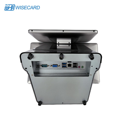 Black Windows Touch Screen POS Wifi Bluetooth Dual Screen POS System Terminal