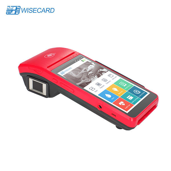 4G Wifi Smart Biometric POS With Fingerprint Reader Touch Screen