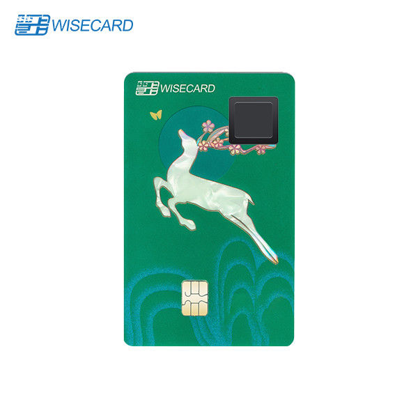 85.5x54mm Fingerprint Smart Card , Biometric Access Card For Finance