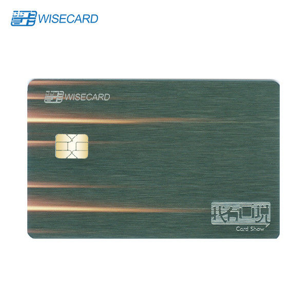 CR80 Contactless Metal Card With Chip Magstripe Fingerprint