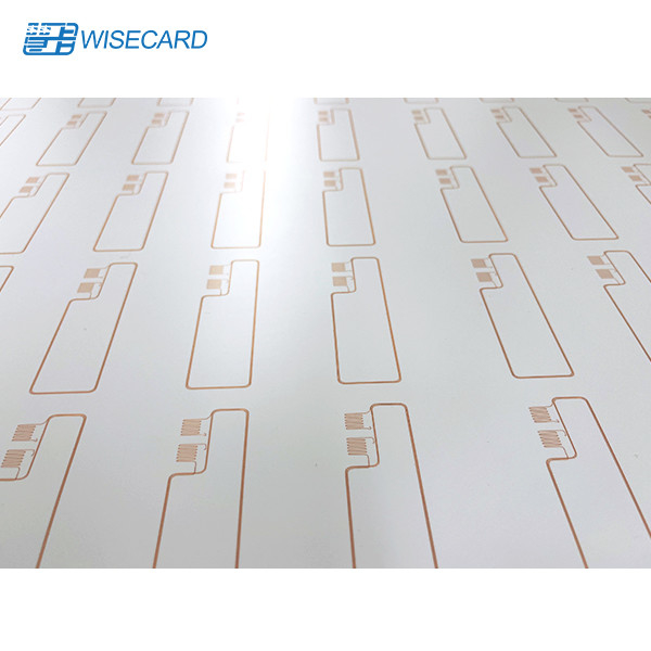 Wisecard LF / HF / UHF Chip RFID Prelam Inlay For EMV Smart Card