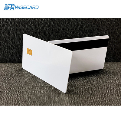 SLE4442 Pearl Chip Blank Magstripe Cards W HiCo 2 Track Silver Mag Stripe