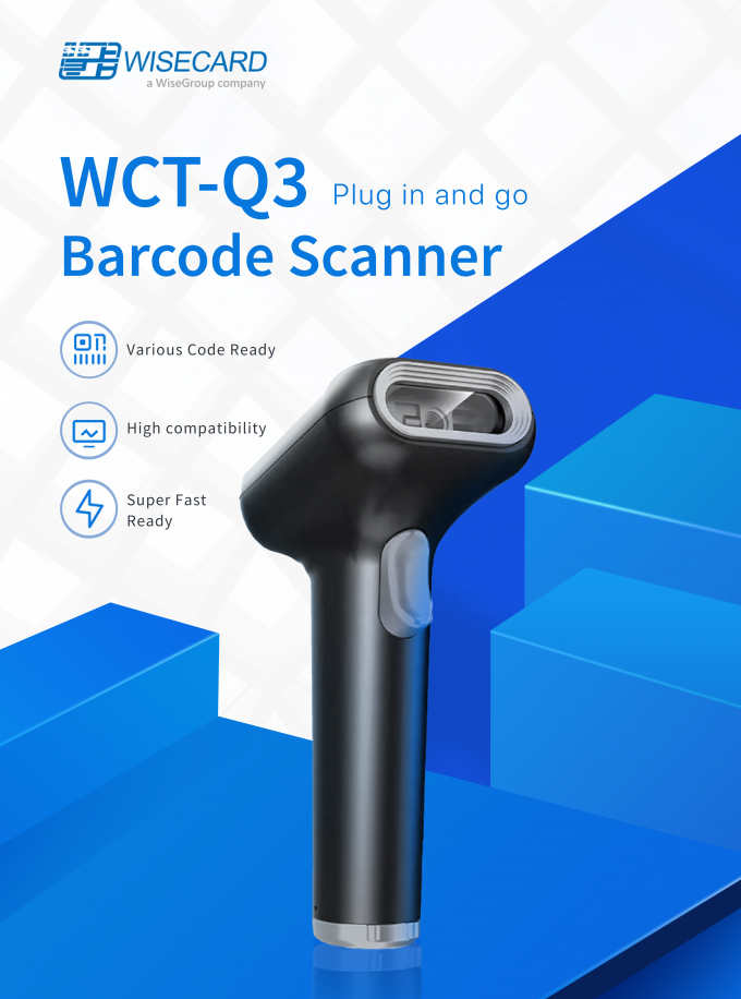 Decoded Flashing Handheld Barcode Scanner Buzzer QR Code Scanner UPC 13mil