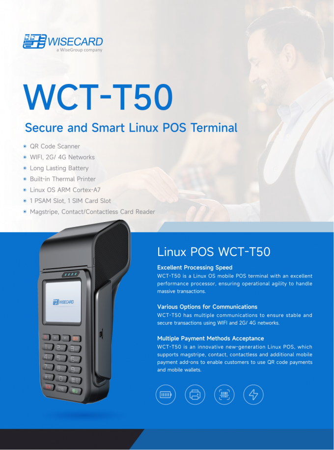 Linux Pos Terminals 5800mAh Payment Linux POS Terminal 5.5in 8M Pixel Portable Android ...